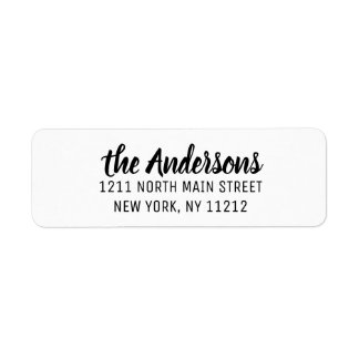 Artsy moderne en noir blanc Script cursif