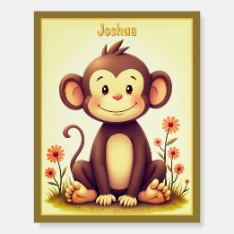 Artsy Monkey With Name Typography