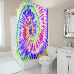 Artsy Neon Rainbow Tie Dye Watercolor Pattern