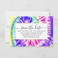 Artsy Neon Rainbow Tie Dye Watercolor Pattern