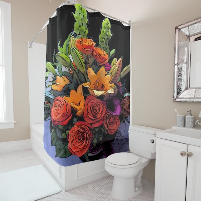 Artsy Orange Floral Arrangement (In Situ)