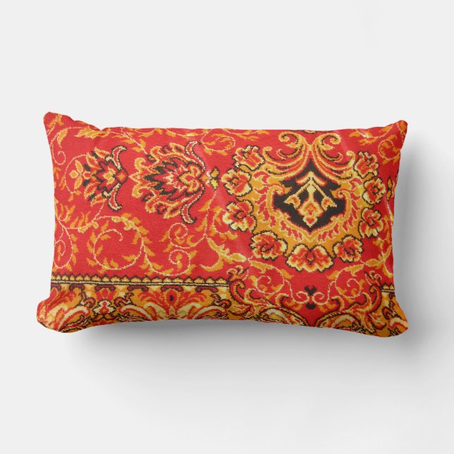 Artsy Pattern Lumbar Pillow (Front)