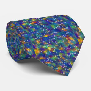 Artsy Pharmacist's Abbreviations Blue Multi-Colour Tie