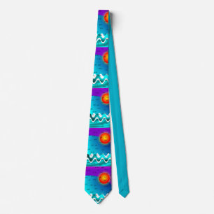 Artsy Pharmacist's Abbreviations Tie Ocean Waves
