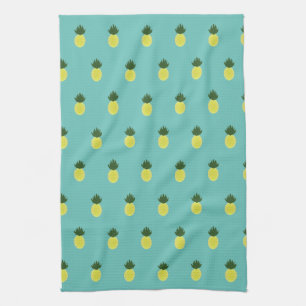 Artsy Pineapple Pattern Kitchen Towel