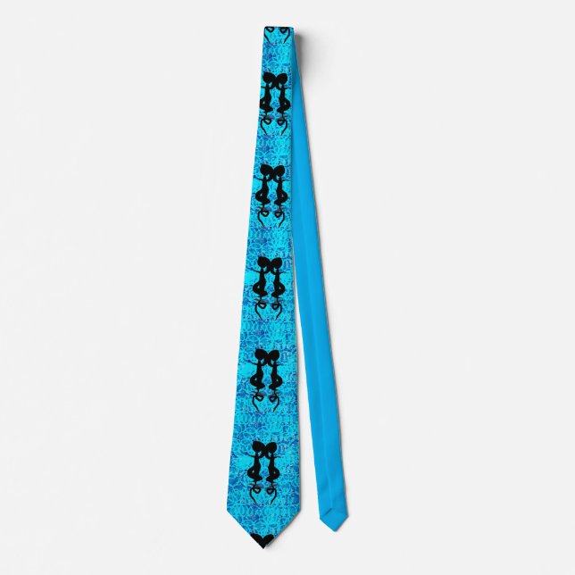 Artsy Psychiatrist Rorschach Blot Tie For Men (Front)