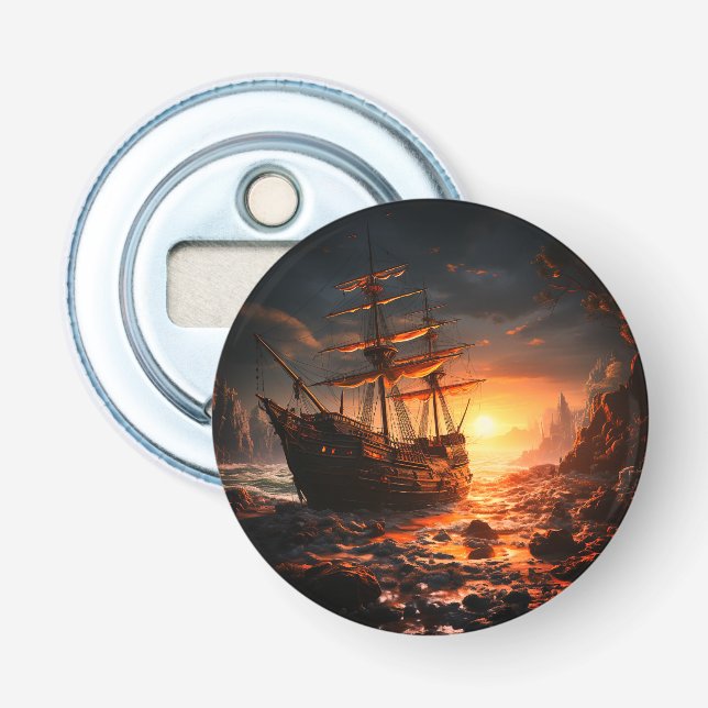 Artsy Ship Bottle Opener (Front)