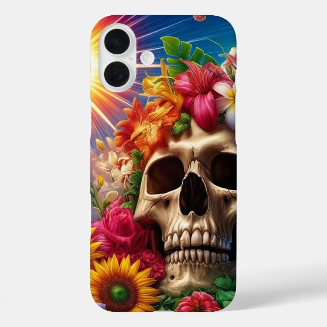 Artsy Skull Phone Case (Back)