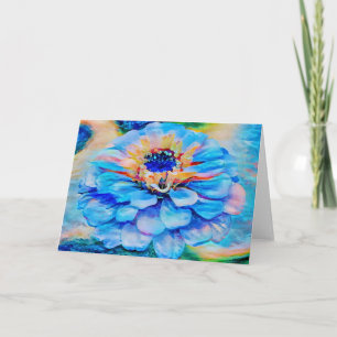 Artsy Sky Dream Flower Art Note Card