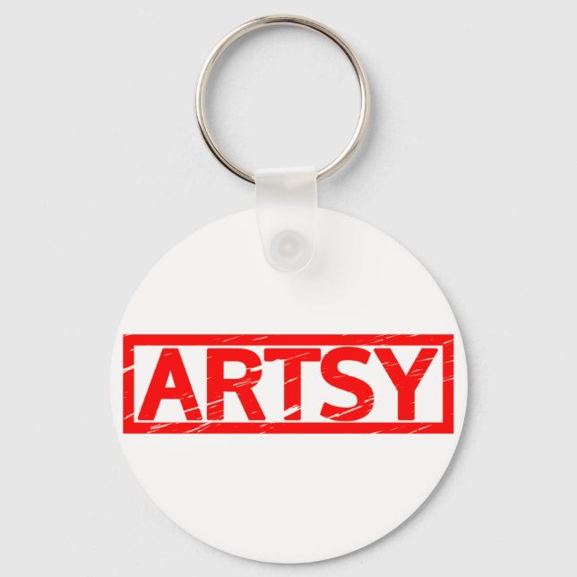 Artsy Stamp Keychain (Front)