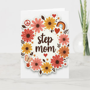 Artsy Step Mom Wreath Card