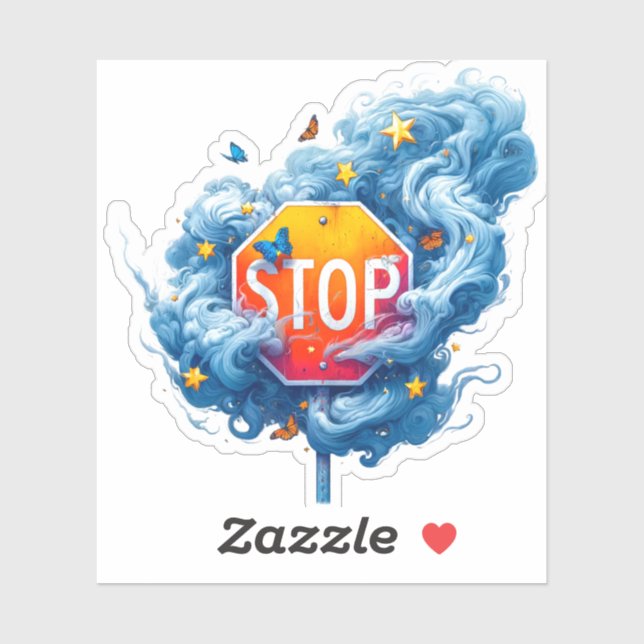 Artsy Stop Sign (Sheet)