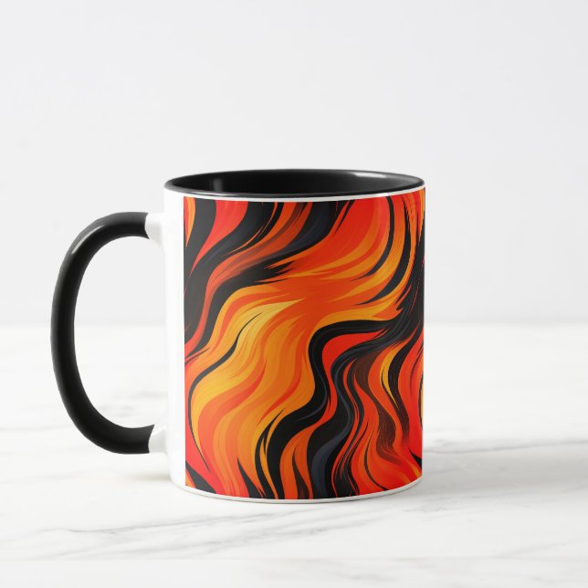 Artsy Striped Design Mug (Left)