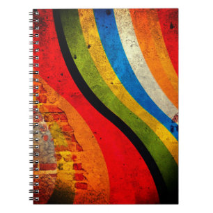 Artsy Striped Design Notebook