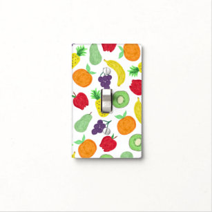 Artsy Summer Colorful Acrylic Fruit Pattern Light Switch Cover