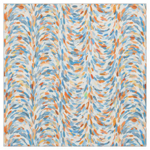 Artsy Summer Colours Paint Splatter Pattern Fabric