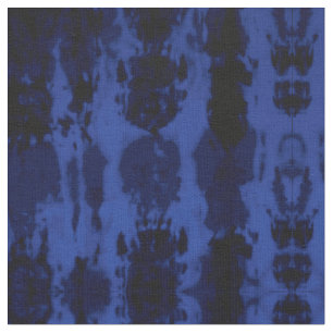 Artsy Summer Navy Blue Colourful Tie Dye Fabric