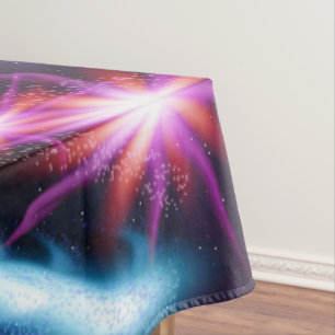 Artsy Swirl Galaxy Design Tablecloth