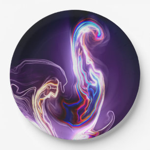 Artsy Swirls Paper Plate