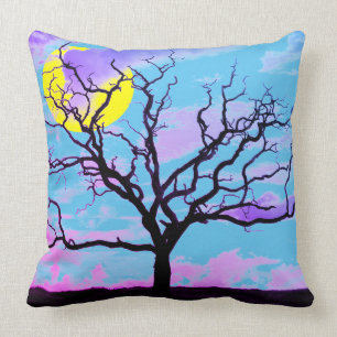 Artsy Tree Throw Pillow