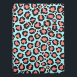 Artsy Trendy Coral Mint Teal Leopard Animal Print iPad Pro Cover<br><div class="desc">Artsy, modern, cute, girly, and trendy coral orange, mint teal, and black hand-drawn leopard animal print illustration pattern. ***IMPORTANT DESIGN NOTE: For any custom design request such as matching product requests, colour changes, placement changes, or any other change request, please click on the "CONTACT" button or email the designer directly...</div>