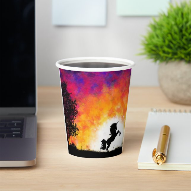 Artsy Unicorn Paper Cups (Insitu)