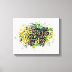 *~* Artsy Vineyard Winery Grape AR21 Wine Cellar Canvas Print