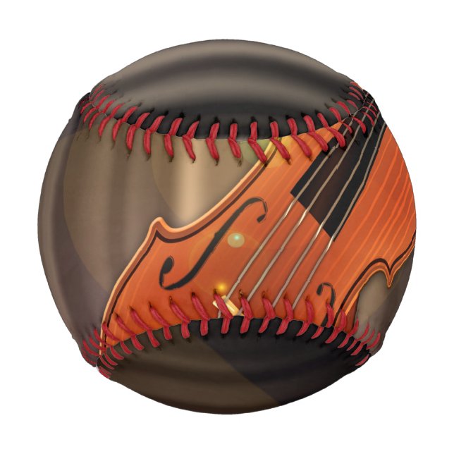 Artsy Violin Music Baseball (Front)