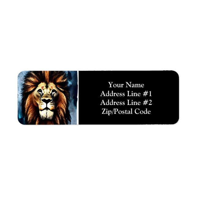 Artsy Wild African Lion (Front)