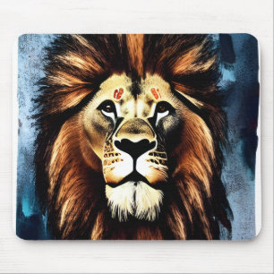 Artsy Wild African Lion Mouse Pad