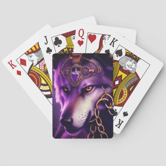 Artsy Wolf Playing Cards (Back)