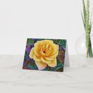 Artsy Yellow Rose from Gertie's Garden Card