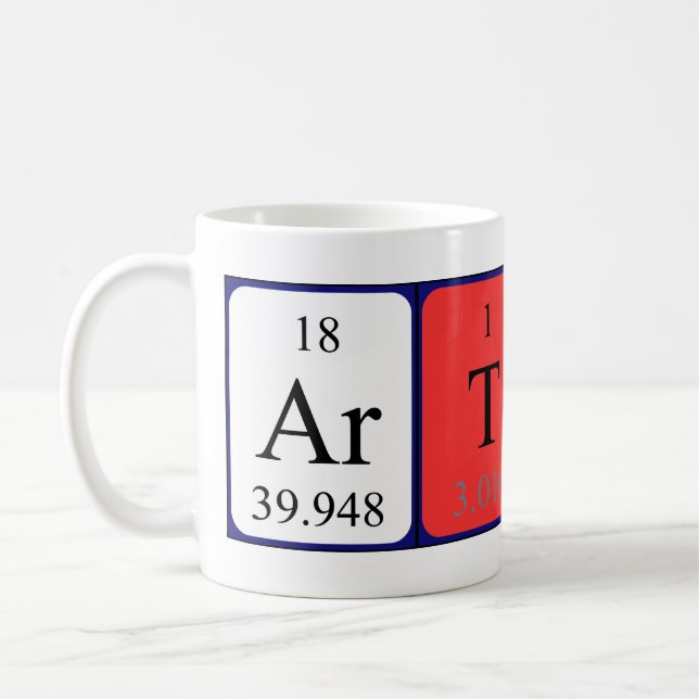 Arttu periodic table name mug (Left)