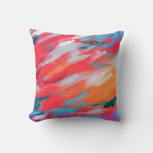 Artwork Acrylique Palette Abstraite   Coussin déco