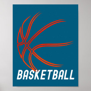 Artwork Basketball Outdoor Bball Indoor Basketball Poster