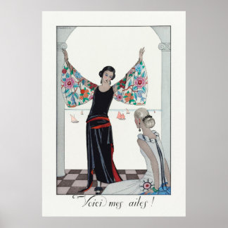 Artwork by George Barbier Poster