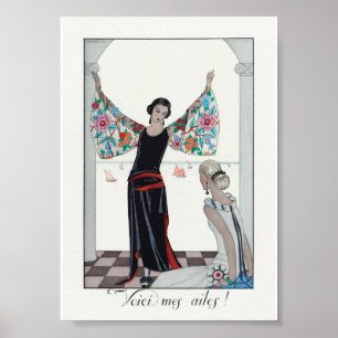 Artwork by George Barbier Poster