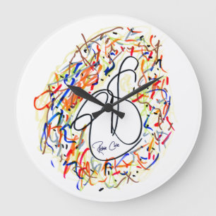 Artwork clock by saxophonist Richie Cole.