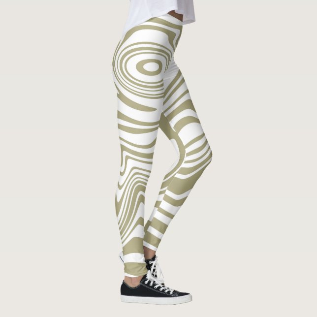 Artwork de marbre Abstrait | Legging (Droite)