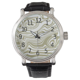 Artwork de marbre Abstrait   Montre Homme