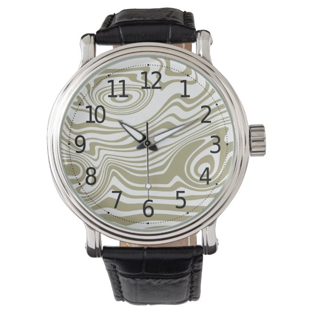 Artwork de marbre Abstrait | Montre Homme (devant)