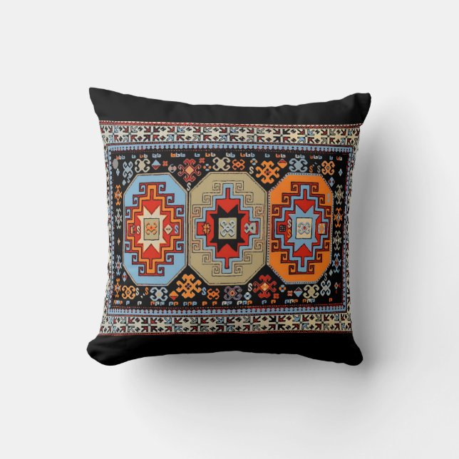 Artwork of Armenia Throw Pillow (Front)