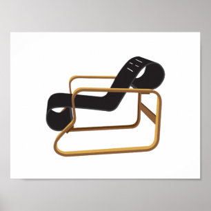 Artwork of Chair no 41. Poster - 2 colors