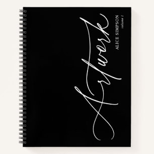 Artwork Script Calligraphy Minimalist Notebook
