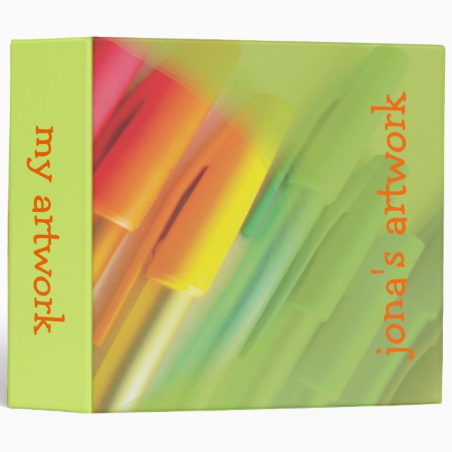 Artwork, store children's artwork binder (Front/Spine)