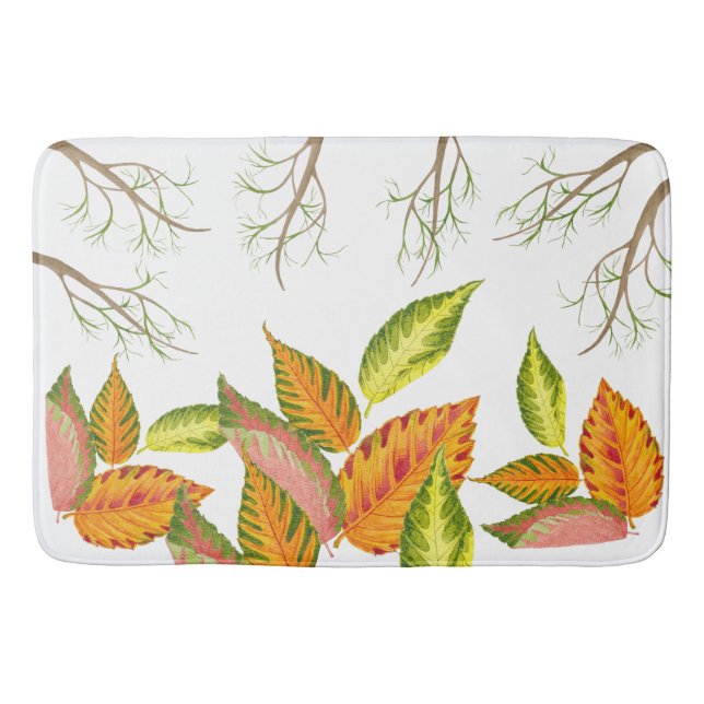Arty Autumn on a Bath Mat (Front)