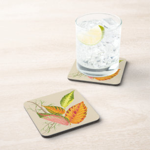 Arty Autumn on a Coaster Set