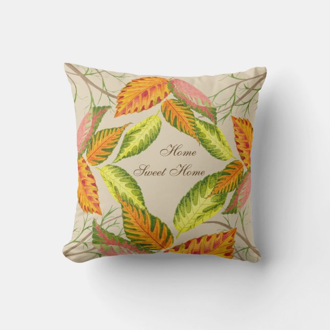 Arty Autumn on a Pillow (III) (Front)