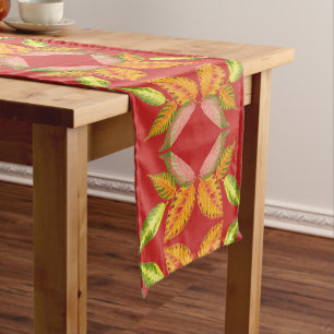 Arty Autumn on a Table Runner