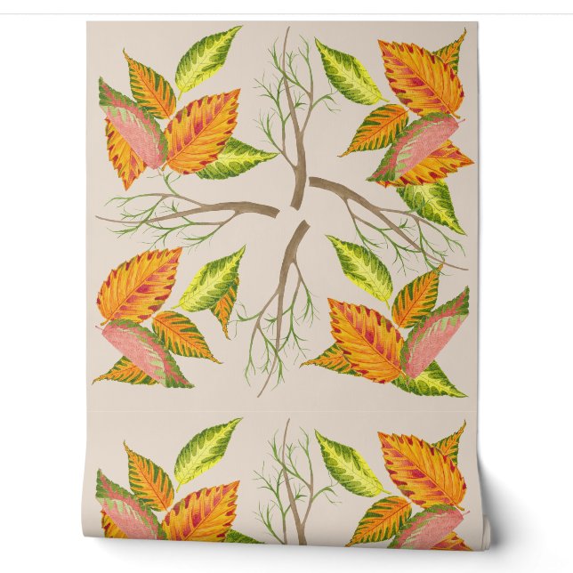 Arty Autumn on a  Wallpaper (Unrolling)